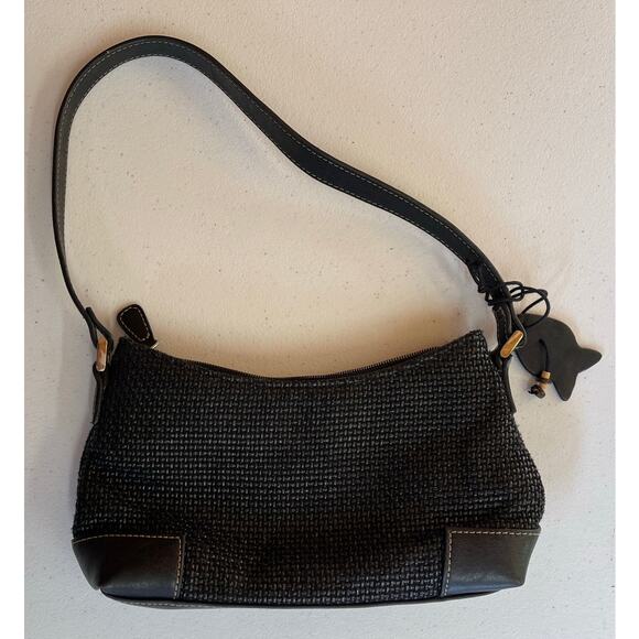 Liz Claiborne Small Black Purse with Shoulder Strap - Picture 7 of 7
